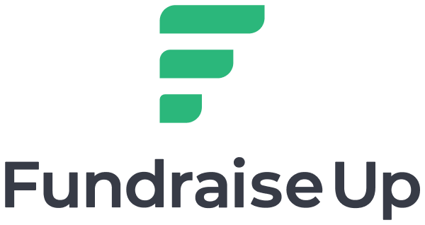 FundraiseUp logo in greyscale